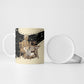 Harriet Powers Celestial Mystery Ceramic Mug Vintage Line Art - African American Folk Quilt Pattern
