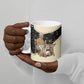 Harriet Powers Celestial Mystery Ceramic Mug Vintage Line Art - African American Folk Quilt Pattern
