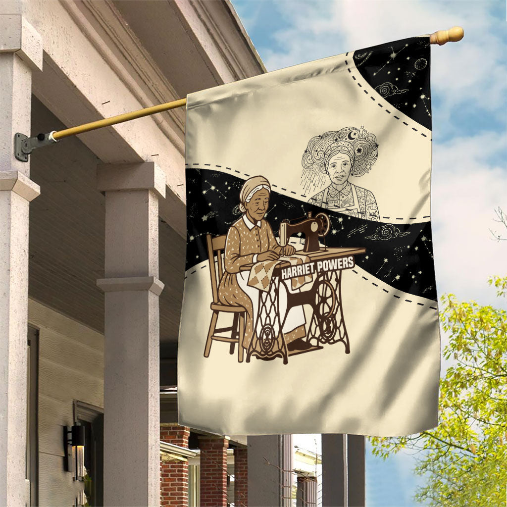 Harriet Powers Celestial Mystery Garden Flag Vintage Line Art - African American Folk Quilt Pattern