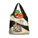 Harriet Powers Celestial Mystery Grocery Bag Vintage Line Art - African American Folk Quilt Pattern