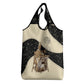 Harriet Powers Celestial Mystery Grocery Bag Vintage Line Art - African American Folk Quilt Pattern