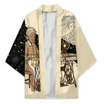 Harriet Powers Celestial Mystery Kimono Vintage Line Art - African American Folk Quilt Pattern
