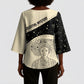 Harriet Powers Celestial Mystery Kimono Sleeve Blouse Vintage Line Art - African American Folk Quilt Pattern
