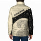 Harriet Powers Celestial Mystery Padded Jacket Vintage Line Art - African American Folk Quilt Pattern