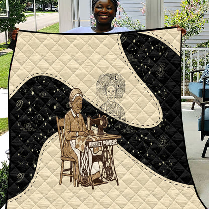 Harriet Powers Celestial Mystery Quilt Vintage Line Art - African American Folk Quilt Pattern