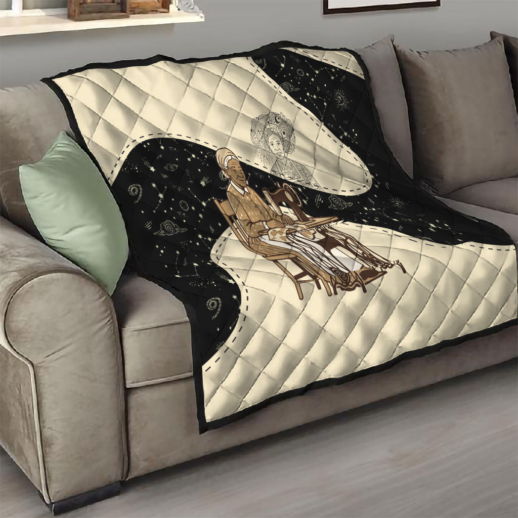 Harriet Powers Celestial Mystery Quilt Vintage Line Art - African American Folk Quilt Pattern