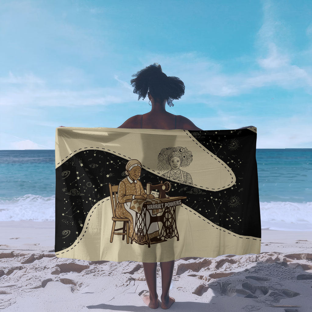Harriet Powers Celestial Mystery Sarong Vintage Line Art - African American Folk Quilt Pattern