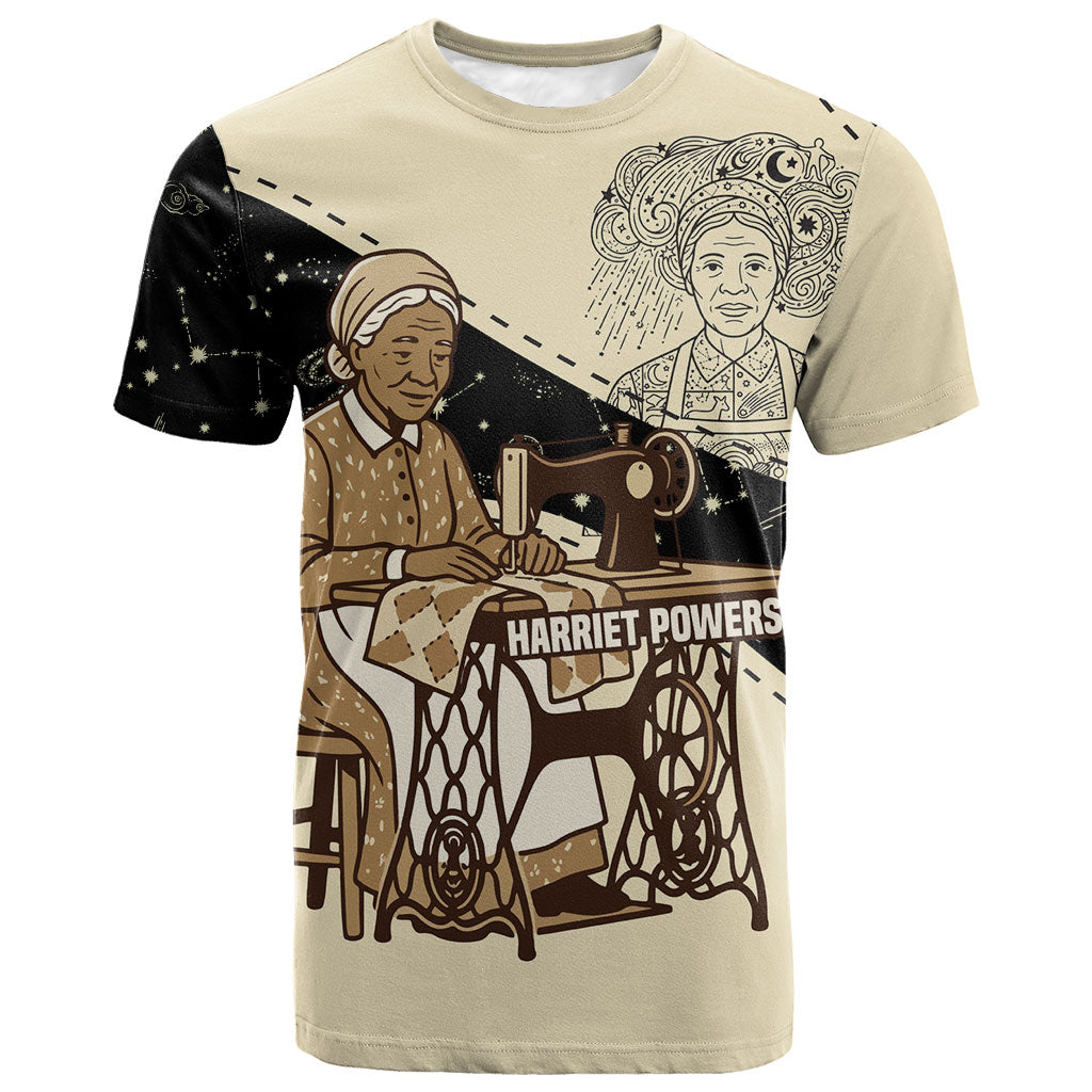 Harriet Powers Celestial Mystery T shirt Vintage Line Art - African American Folk Quilt Pattern