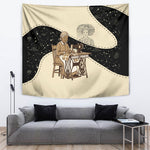 Harriet Powers Celestial Mystery Tapestry Vintage Line Art - African American Folk Quilt Pattern