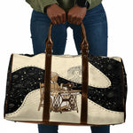 Harriet Powers Celestial Mystery Travel Bag Vintage Line Art - African American Folk Quilt Pattern