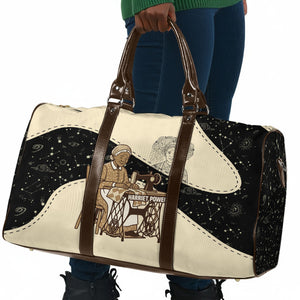 Harriet Powers Celestial Mystery Travel Bag Vintage Line Art - African American Folk Quilt Pattern