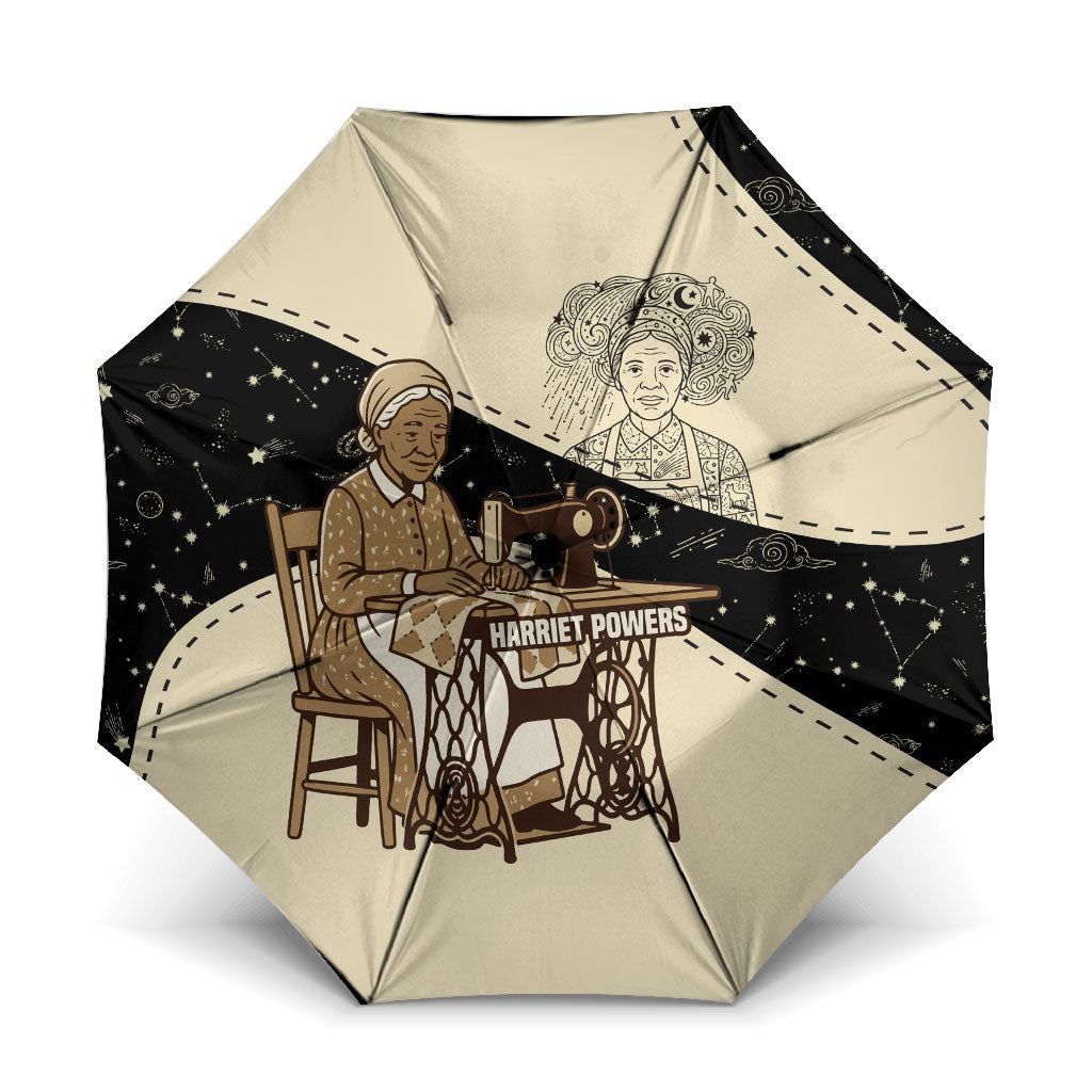 Harriet Powers Celestial Mystery Umbrella Vintage Line Art - African American Folk Quilt Pattern