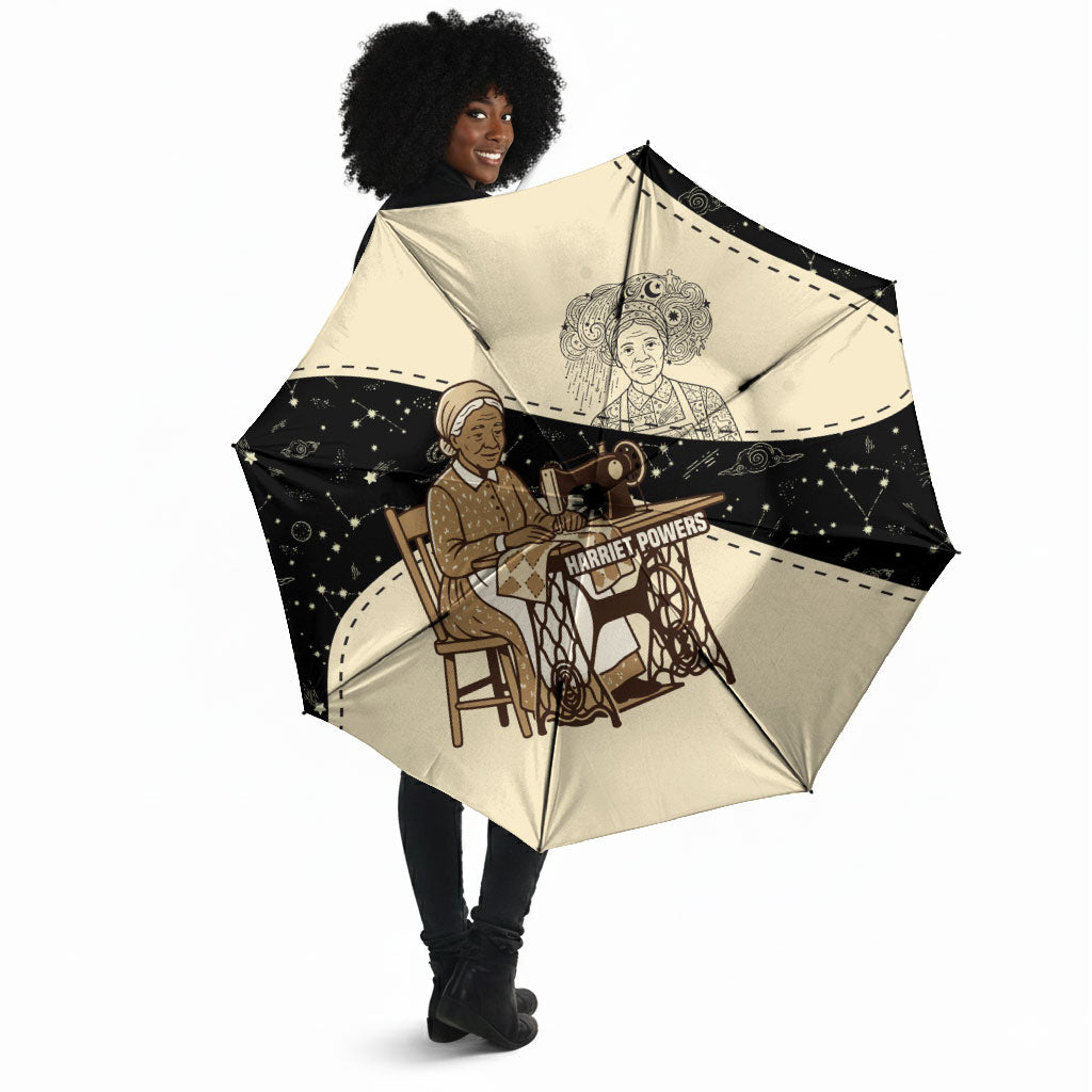 Harriet Powers Celestial Mystery Umbrella Vintage Line Art - African American Folk Quilt Pattern