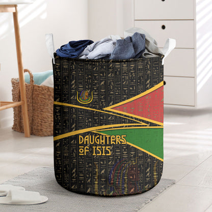 Daughters Of Isis Laundry Basket Ancient Egyptian Queen Hieroglyphic Art