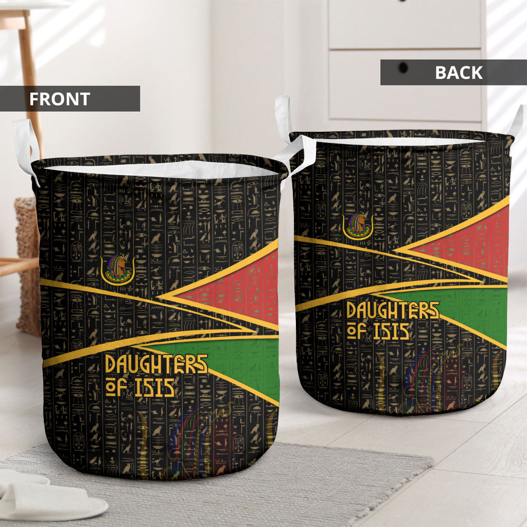 Daughters Of Isis Laundry Basket Ancient Egyptian Queen Hieroglyphic Art