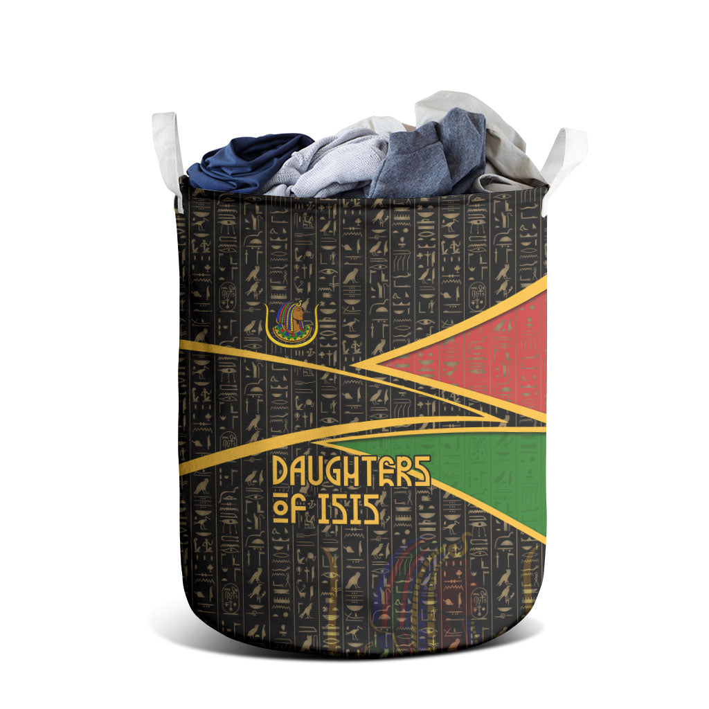 Daughters Of Isis Laundry Basket Ancient Egyptian Queen Hieroglyphic Art