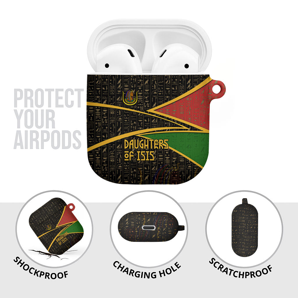 Daughters Of Isis AirPods Case Ancient Egyptian Queen Hieroglyphic Art