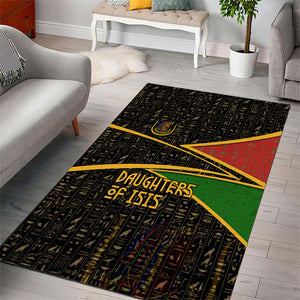 Daughters Of Isis Area Rug Ancient Egyptian Queen Hieroglyphic Art