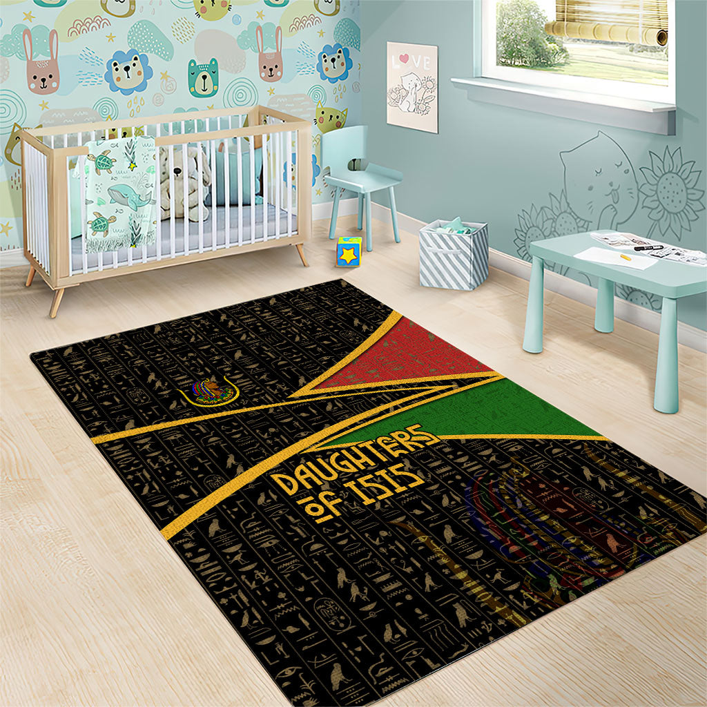 Daughters Of Isis Area Rug Ancient Egyptian Queen Hieroglyphic Art