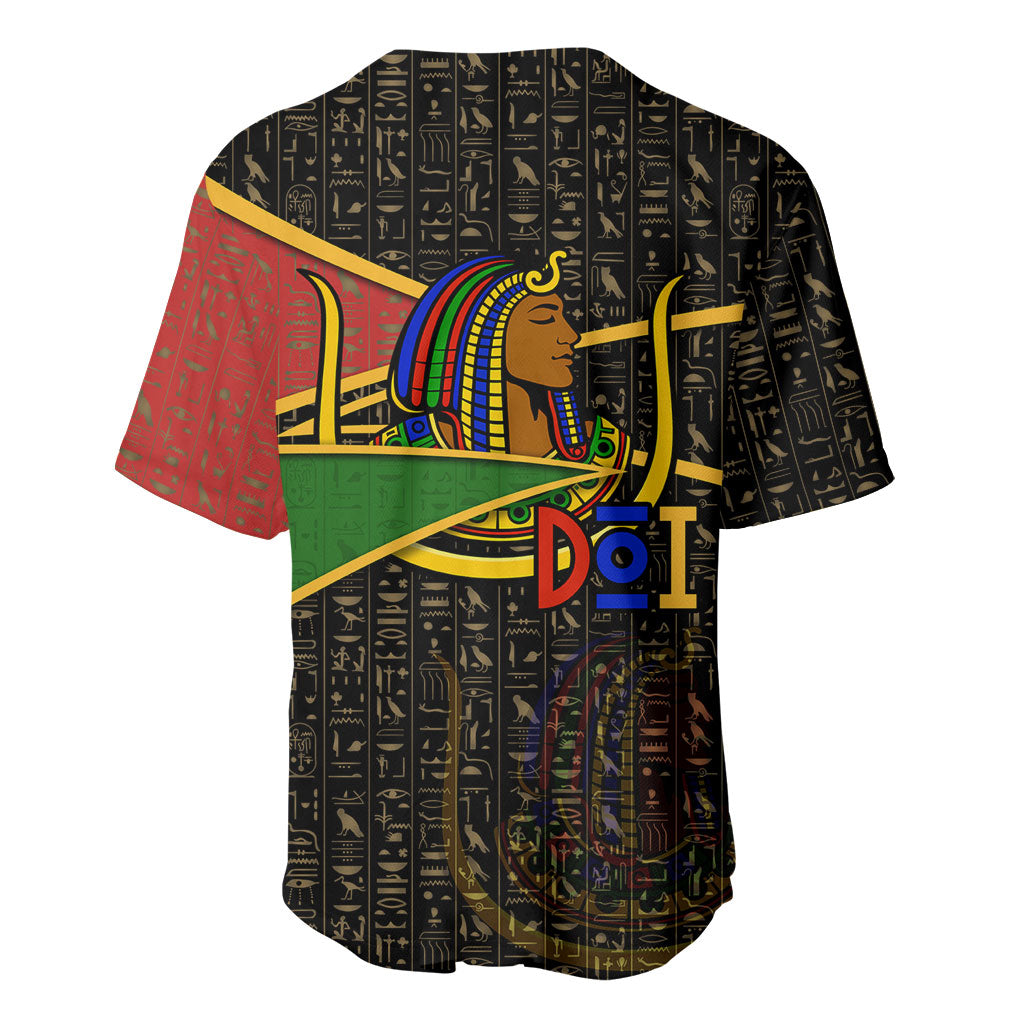 Daughters Of Isis Baseball Jersey Ancient Egyptian Queen Hieroglyphic Art