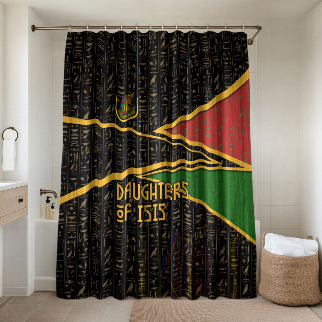 Daughters Of Isis Bathroom Set Ancient Egyptian Queen Hieroglyphic Art