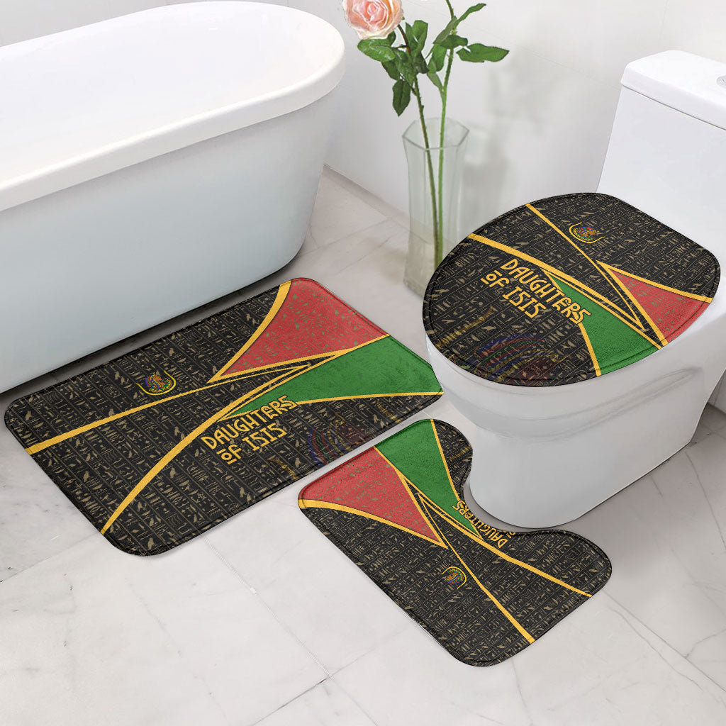 Daughters Of Isis Bathroom Set Ancient Egyptian Queen Hieroglyphic Art