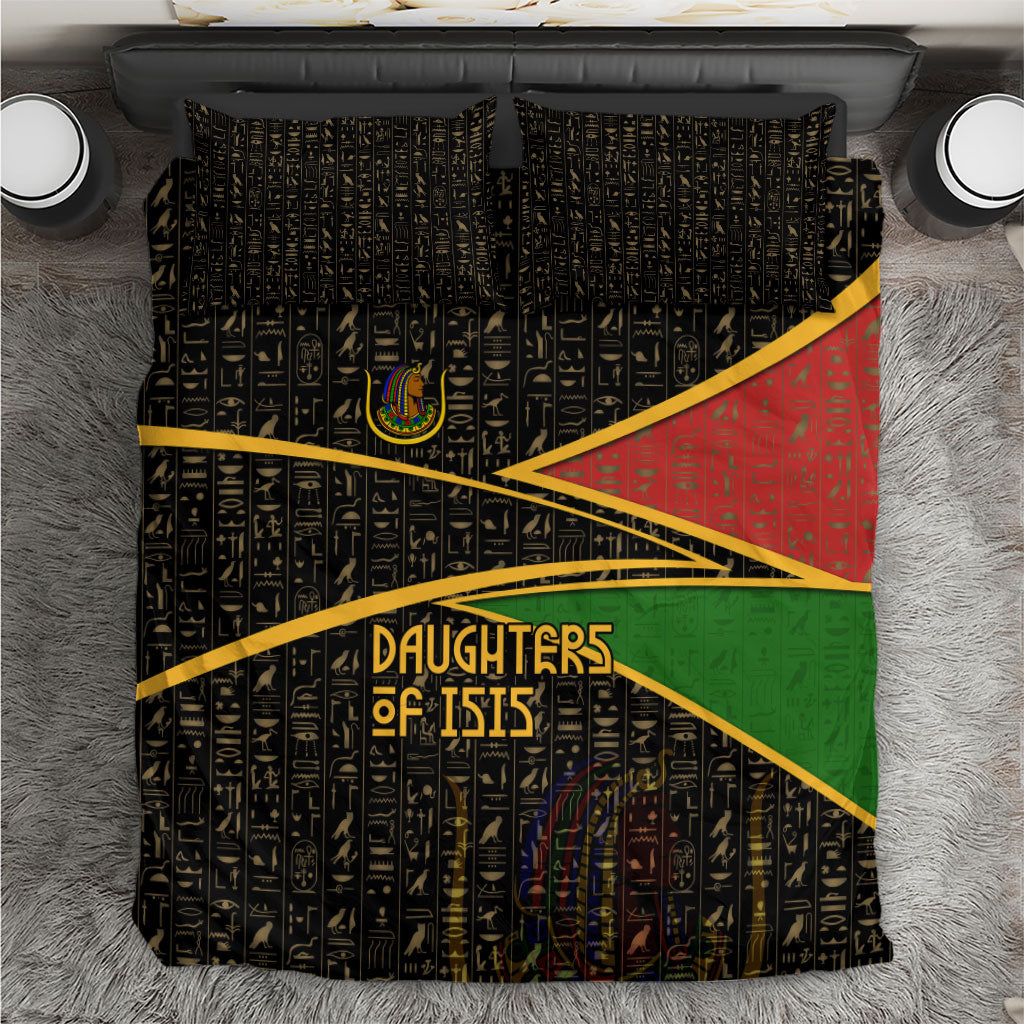 Daughters Of Isis Bedding Set Ancient Egyptian Queen Hieroglyphic Art