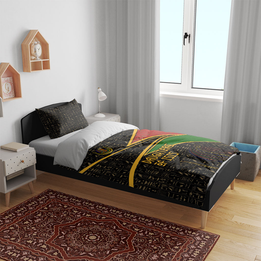 Daughters Of Isis Bedding Set Ancient Egyptian Queen Hieroglyphic Art