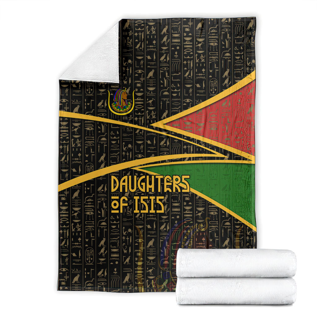 Daughters Of Isis Blanket Ancient Egyptian Queen Hieroglyphic Art