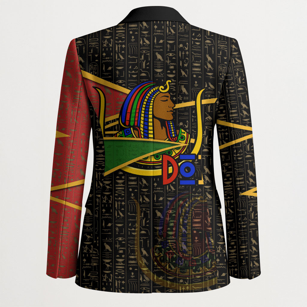 Daughters Of Isis Blazer Ancient Egyptian Queen Hieroglyphic Art