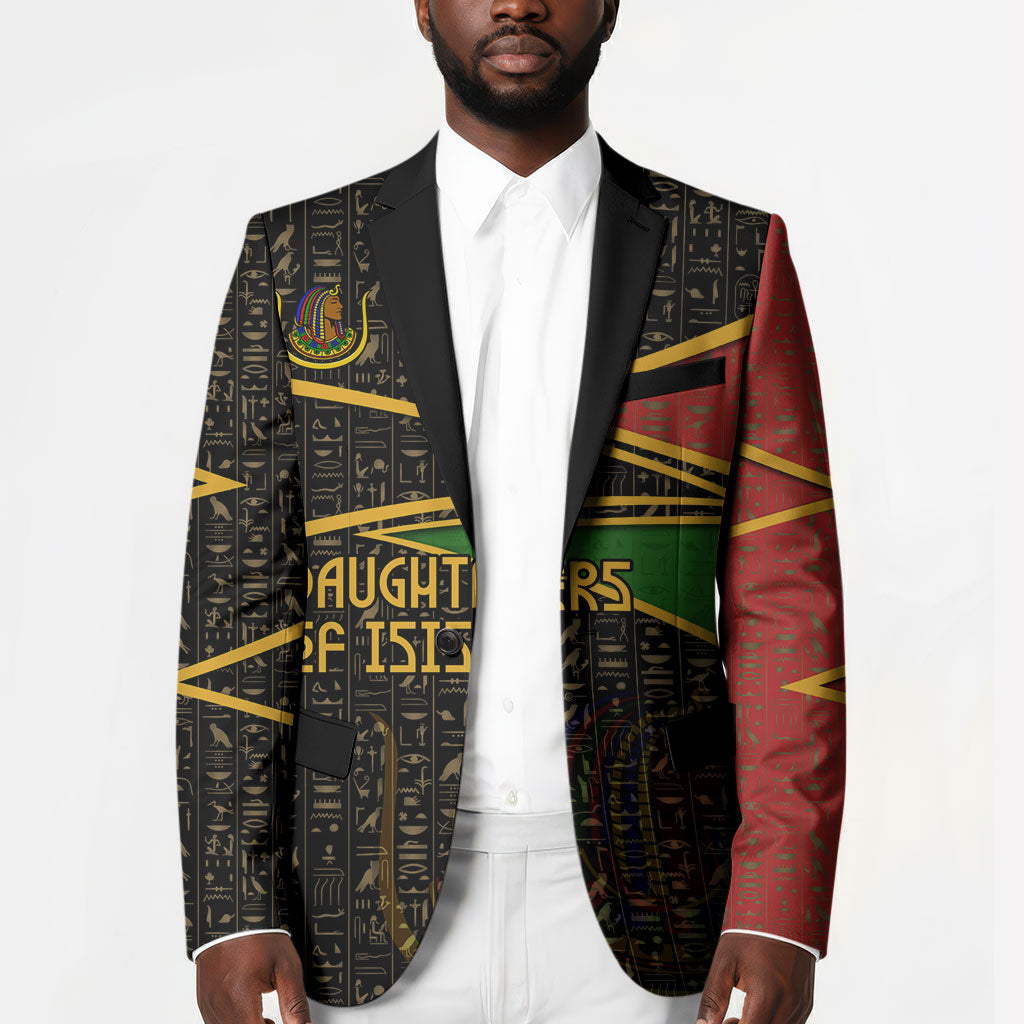 Daughters Of Isis Blazer Ancient Egyptian Queen Hieroglyphic Art