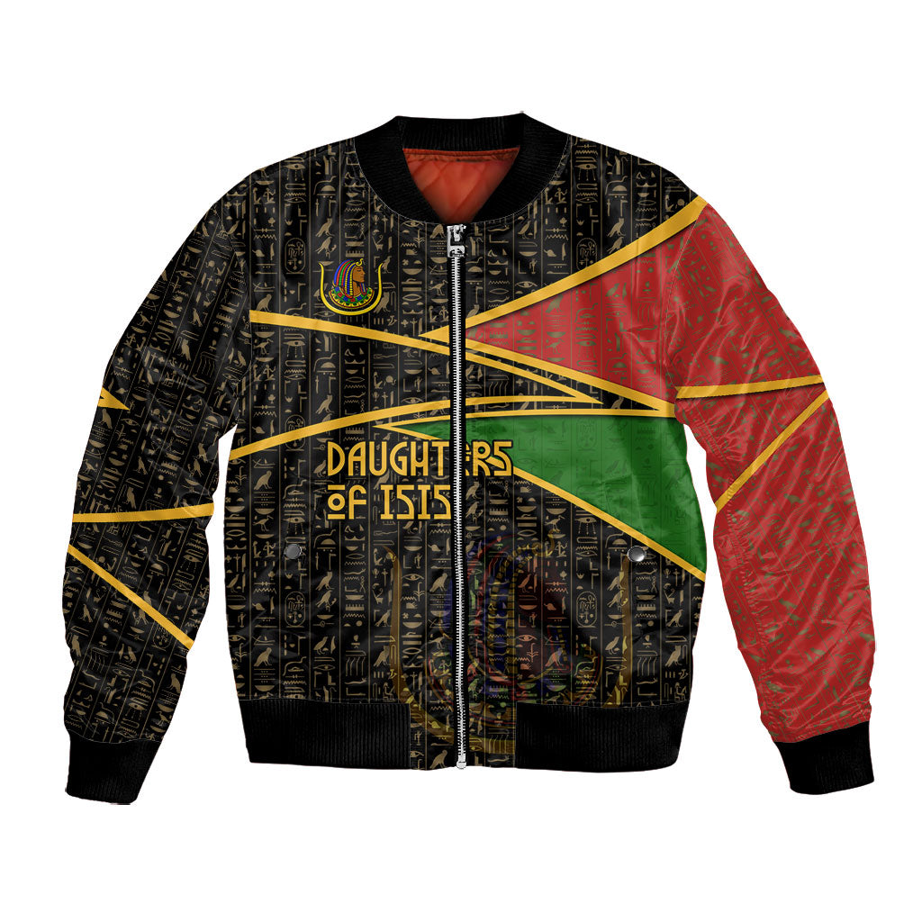 Daughters Of Isis Bomber Jacket Ancient Egyptian Queen Hieroglyphic Art
