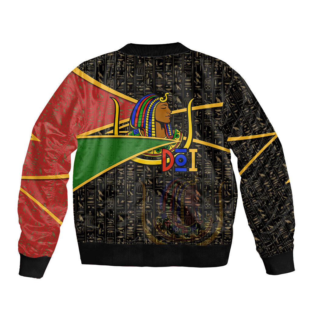 Daughters Of Isis Bomber Jacket Ancient Egyptian Queen Hieroglyphic Art