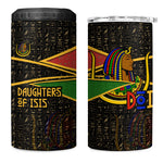 Daughters Of Isis 4 in 1 Can Cooler Tumbler Ancient Egyptian Queen Hieroglyphic Art