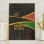 Daughters Of Isis Canvas Wall Art Ancient Egyptian Queen Hieroglyphic Art