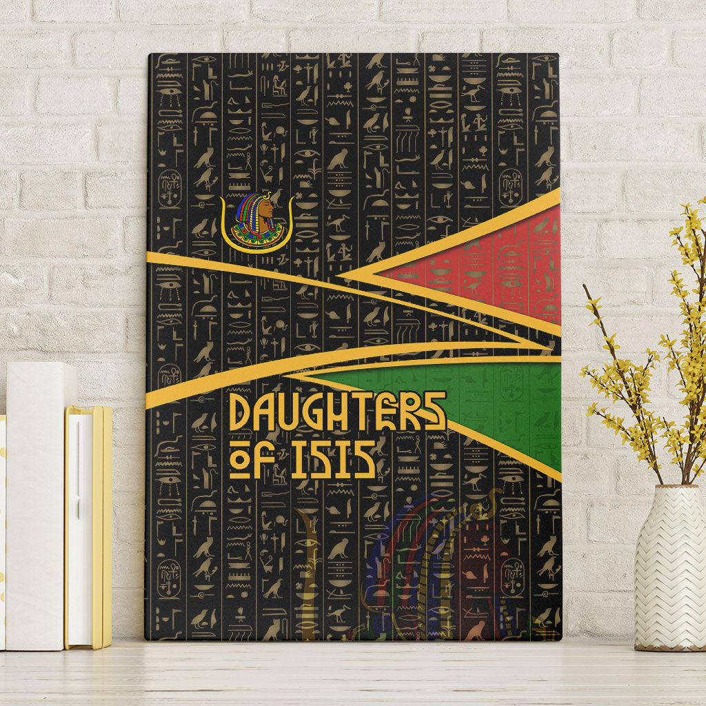 Daughters Of Isis Canvas Wall Art Ancient Egyptian Queen Hieroglyphic Art