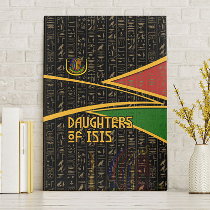 Daughters Of Isis Canvas Wall Art Ancient Egyptian Queen Hieroglyphic Art