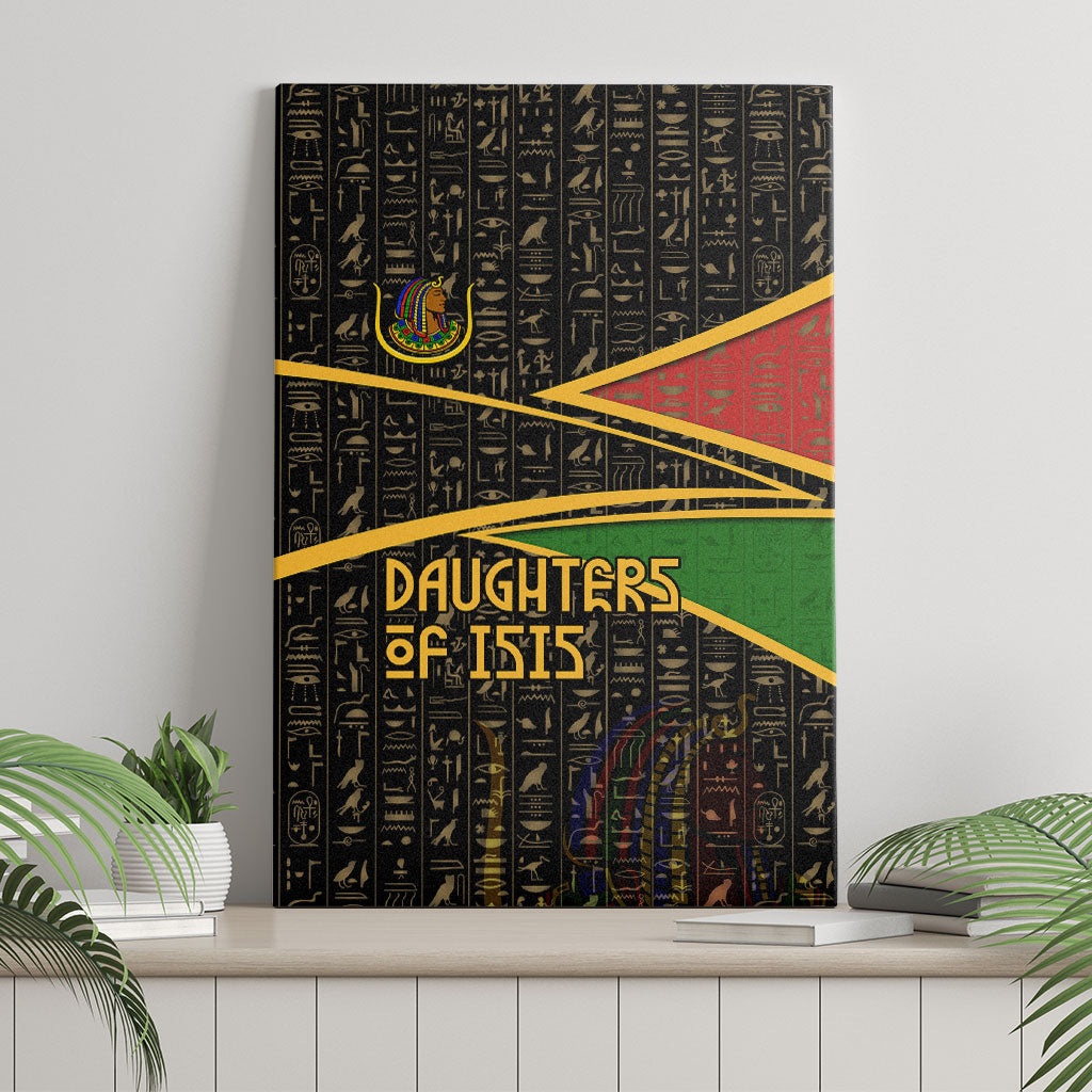 Daughters Of Isis Canvas Wall Art Ancient Egyptian Queen Hieroglyphic Art