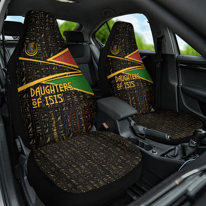 Daughters Of Isis Car Seat Cover Ancient Egyptian Queen Hieroglyphic Art