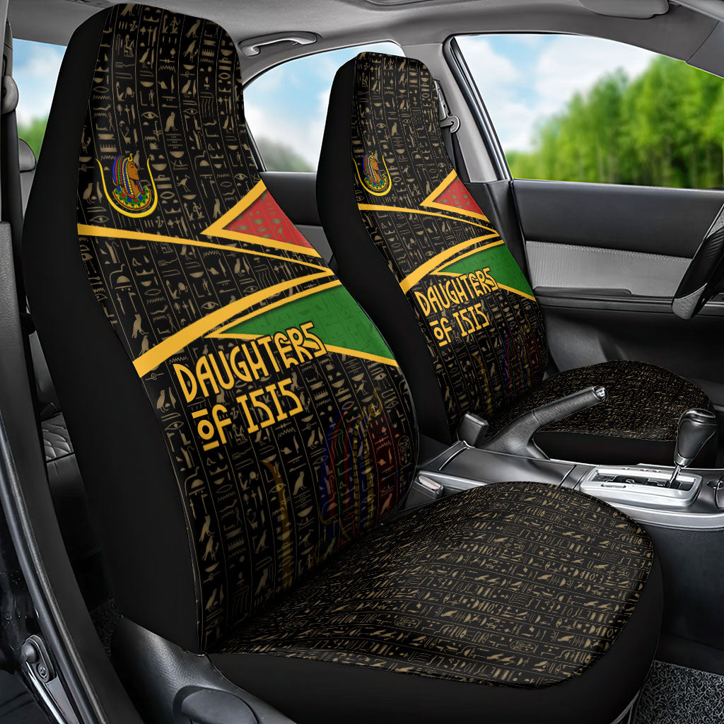 Daughters Of Isis Car Seat Cover Ancient Egyptian Queen Hieroglyphic Art