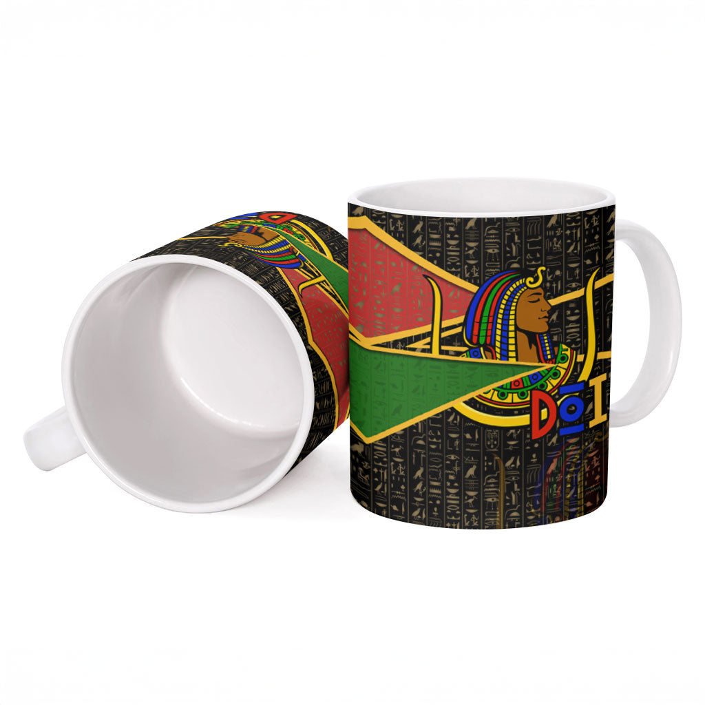 Daughters Of Isis Ceramic Mug Ancient Egyptian Queen Hieroglyphic Art