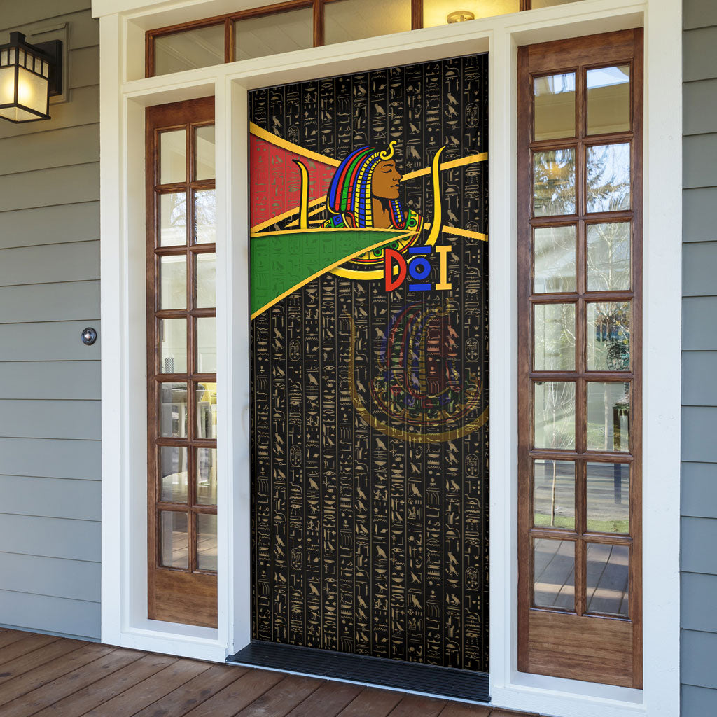 Daughters Of Isis Door Cover Ancient Egyptian Queen Hieroglyphic Art