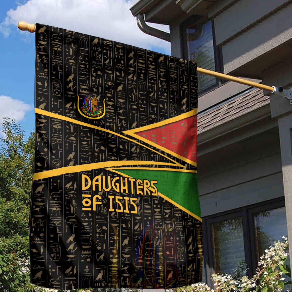 Daughters Of Isis Garden Flag Ancient Egyptian Queen Hieroglyphic Art