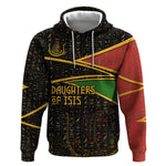 Daughters Of Isis Hoodie Ancient Egyptian Queen Hieroglyphic Art