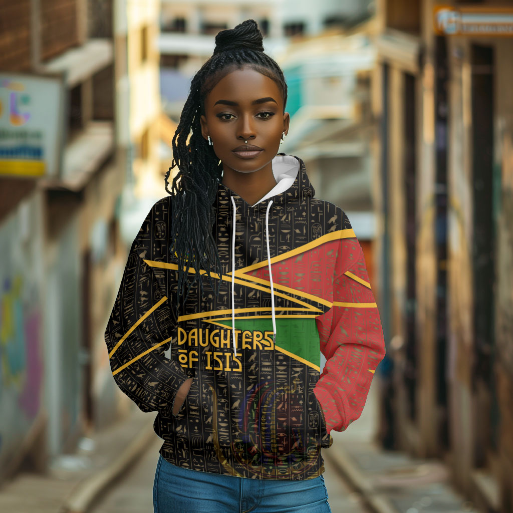 Daughters Of Isis Hoodie Ancient Egyptian Queen Hieroglyphic Art