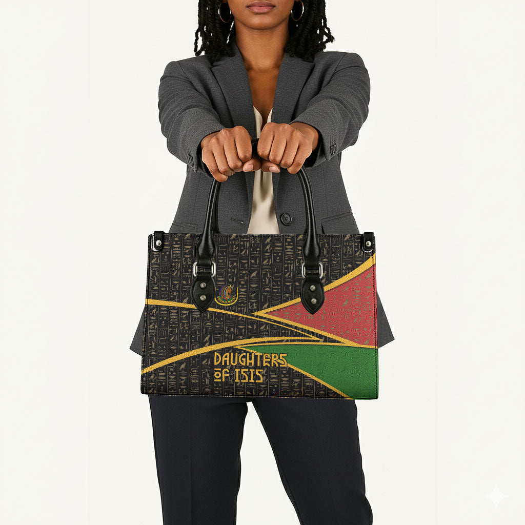Daughters Of Isis Leather Bag Ancient Egyptian Queen Hieroglyphic Art