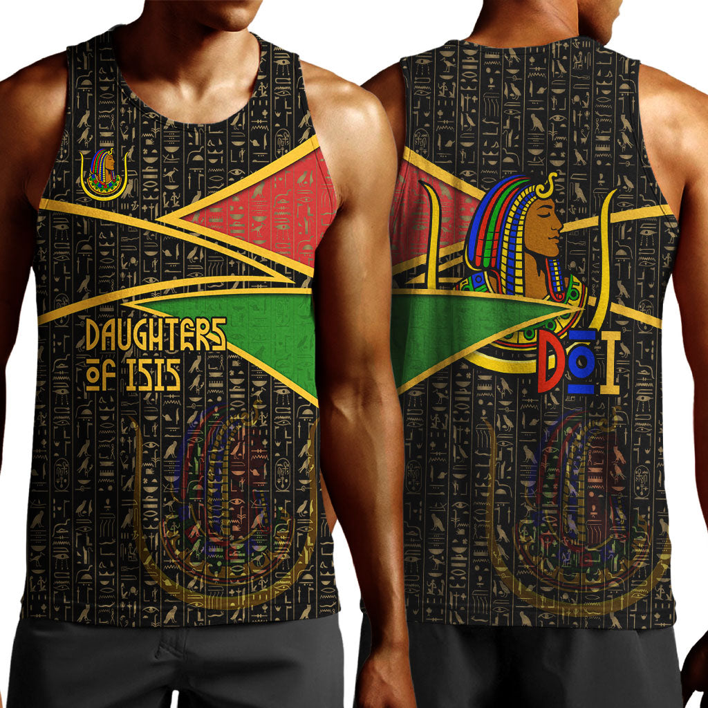 Daughters Of Isis Men Tank Top Ancient Egyptian Queen Hieroglyphic Art