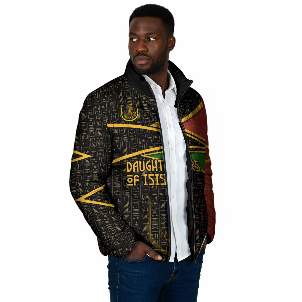 Daughters Of Isis Padded Jacket Ancient Egyptian Queen Hieroglyphic Art