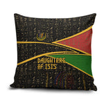 Daughters Of Isis Pillow Cover Ancient Egyptian Queen Hieroglyphic Art