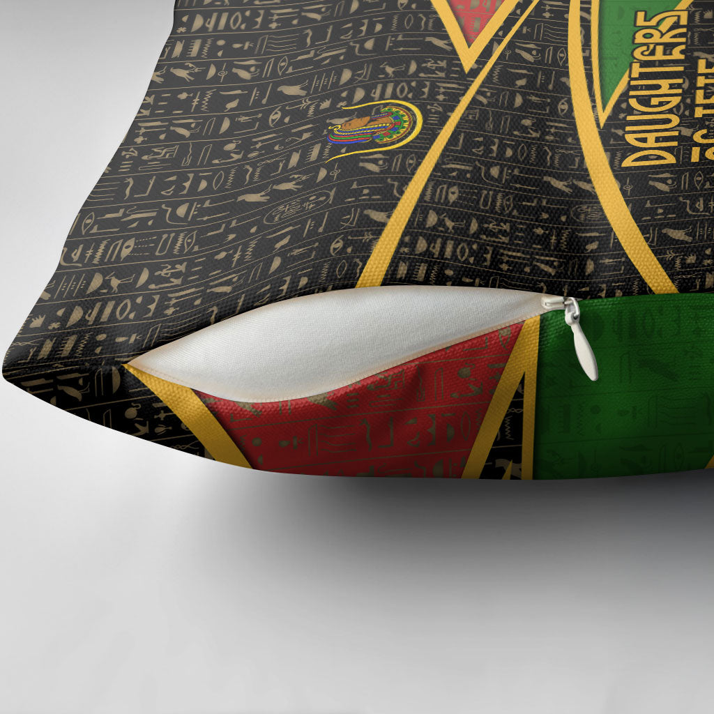 Daughters Of Isis Pillow Cover Ancient Egyptian Queen Hieroglyphic Art